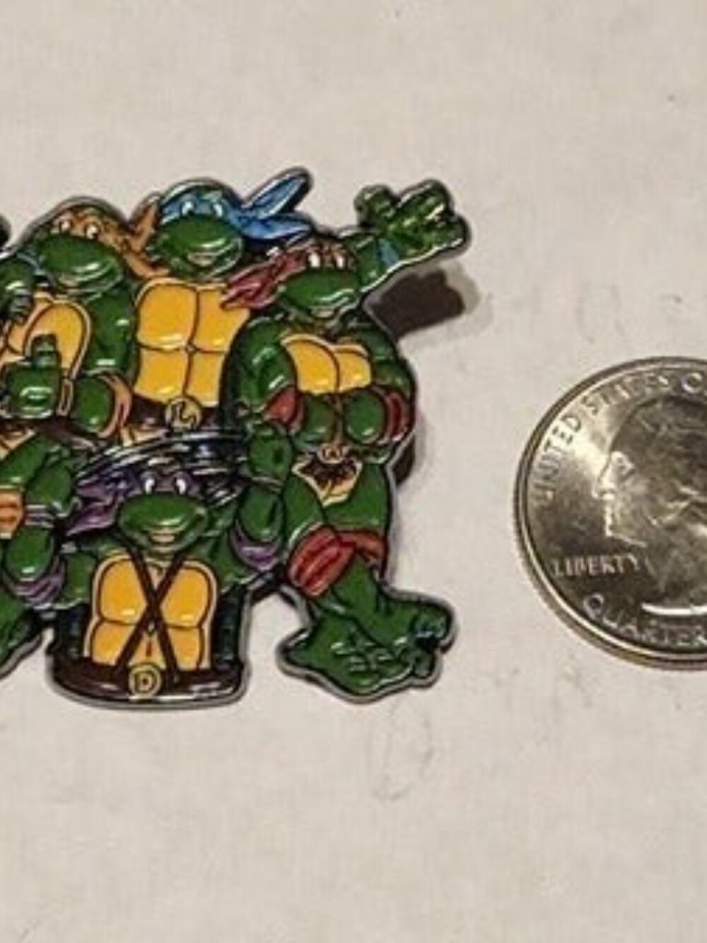 Heroes in a Half Shell: Teenage Mutant Ninja Turtles TMNT Enamel Pin - Picture 2 of 3